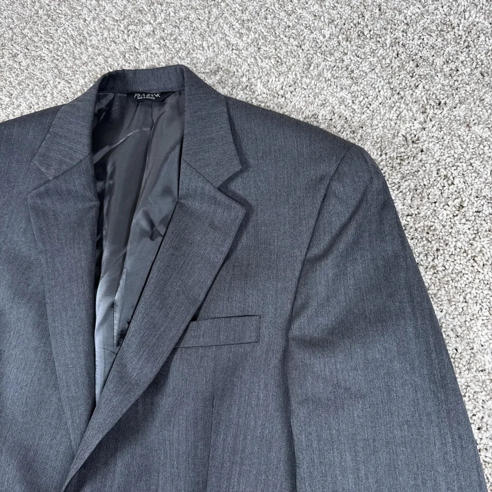 Jos A Bank‎ Blazer Mens 41L Gray Wool Signature Collection Sport Coat Jacket